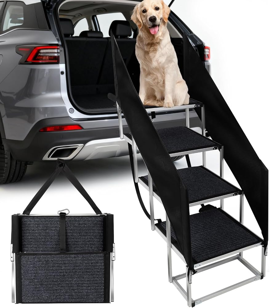 Dog Stairs with Guardrail