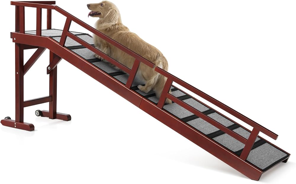 Solid Wood Bed & Couch Ramp for small dogs