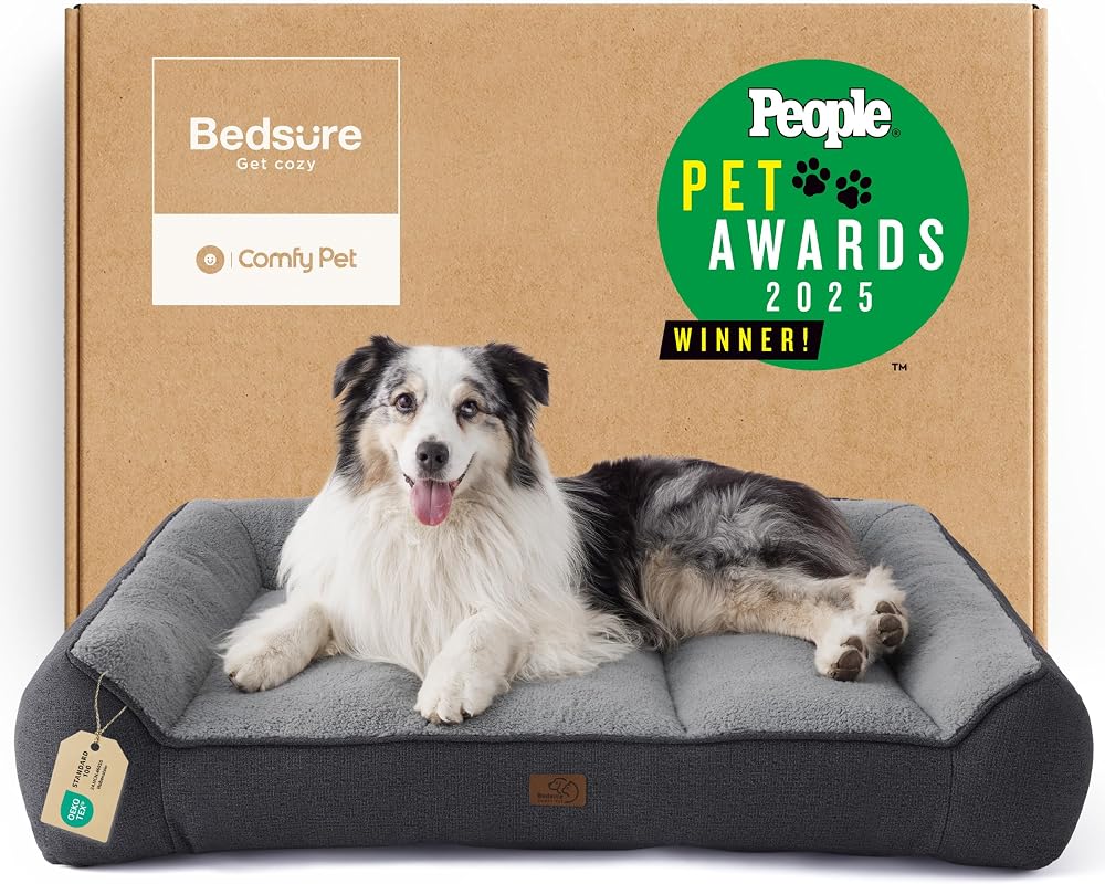 Bedsure SupportMax Extra-Thick Dog Bed