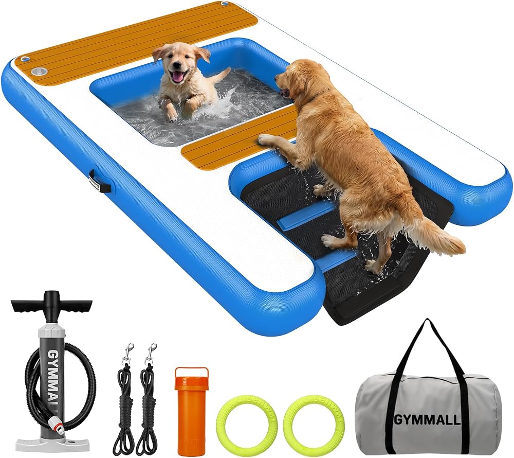 Dog Dock Ramp with Water Hammock