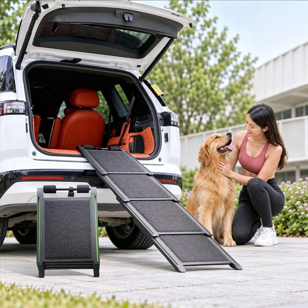 Telescoping Aluminum Dog Ramp (adjustable to ~73 in)