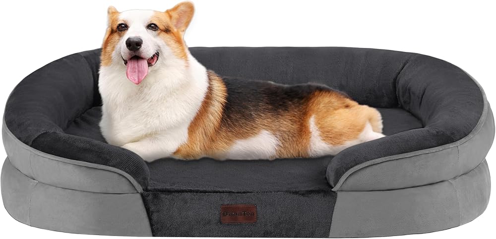 Waterproof Orthopedic Bolster Dog Bed